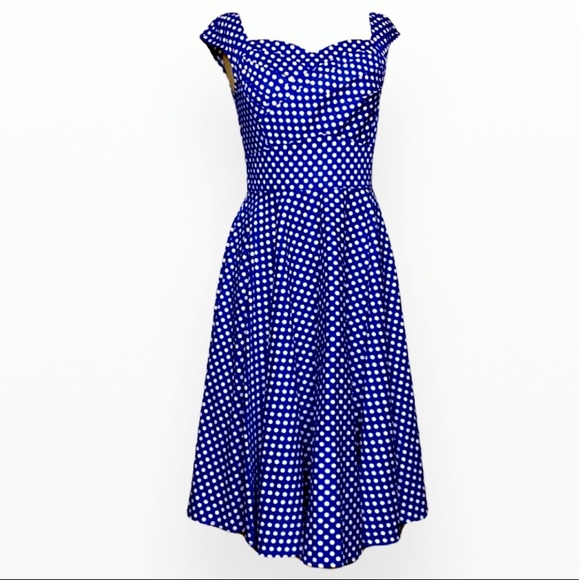Belle Poque Polka Dress Sz S - Picture 3 of 11